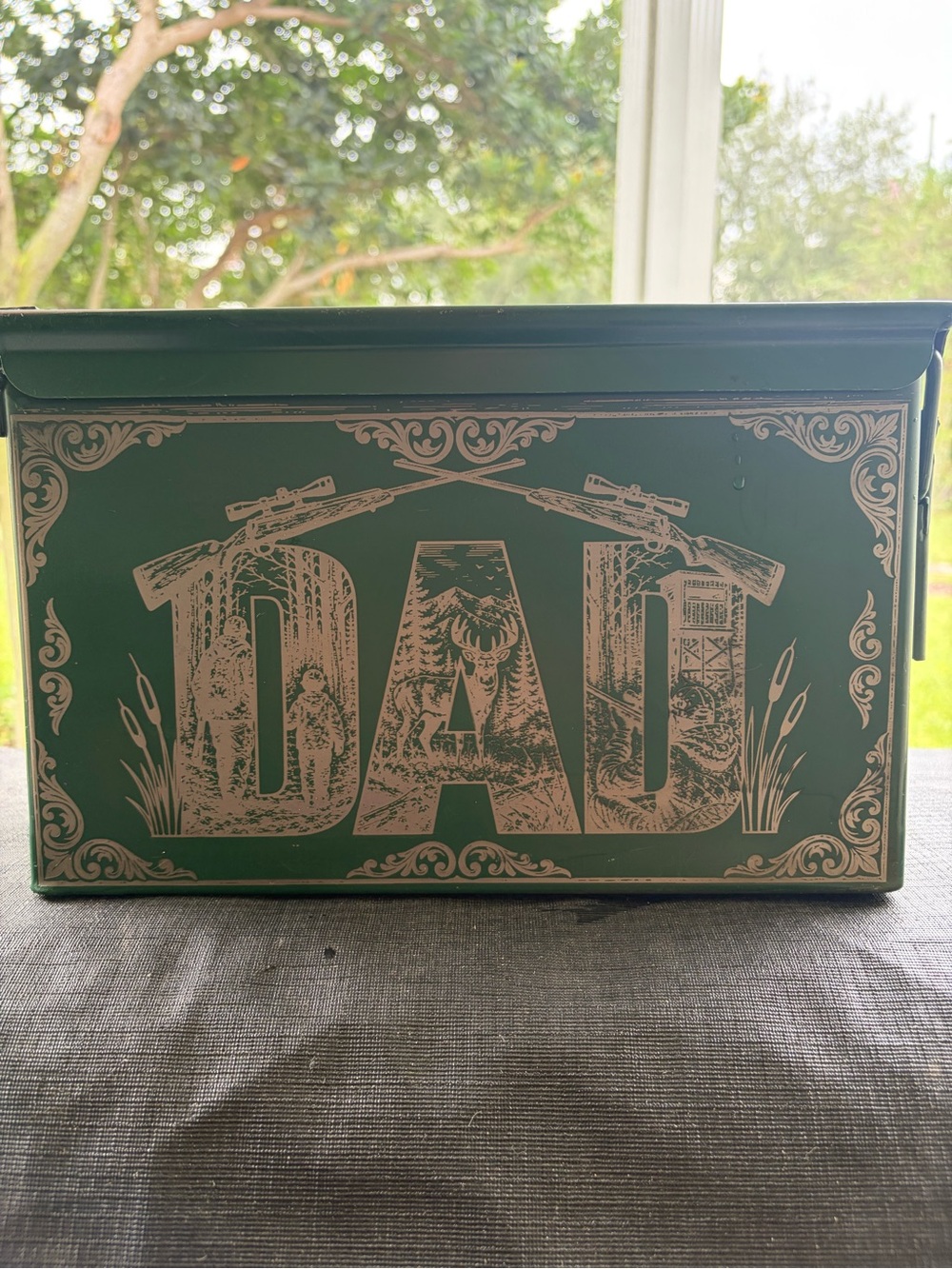 Metal Ammo Can w Custom Laser Engraving Your Choice of Designs- 4 Sides & Top